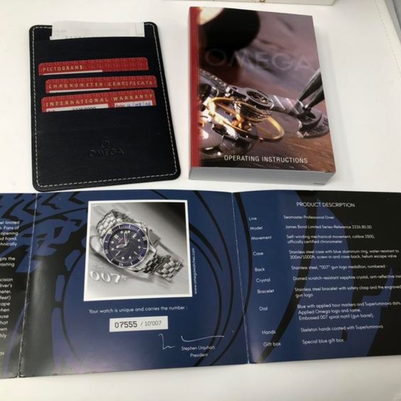 Omega Seamaster Watch 2226.80 James Bond 007 - Picture 4 of 7